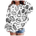 thumbnail image 2 of Kids Girls DIY Graf Fiti Long Sleeve Hooded Sweatshirt, 2 of 4