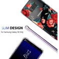 thumbnail image 3 of Galaxy S8 Plus Case Clear with Rose Flower Design for Girls Women Shockproof Bumper Protective Cases for Samsung Galaxy S8 Plus Red Floral Pattern Print Covers Drop Protection Flexible Slim Fit Skin, 3 of 7
