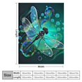 thumbnail image 4 of Orinice Dragonfly Bubbles Wings Warm Lightweight Blanket Soft Fleece Blankets All Seasons Decor Cow Gifts Blanket for Bed and Sofa 40x50in, 4 of 6