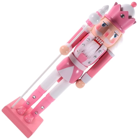 WRITWAA Wooden Nutcracker Figurine for Desktop Decoration Holiday Home Decor Ornament 1 Piece Set