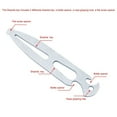 thumbnail image 2 of Stainless Steel 316 Boat Deck Key Shackle Key Multi-Tool Screw Driver Emergency Toolkit Marine RV Accessories, 2 of 6
