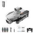 thumbnail image 1 of Cámara plegable DRONE DRONE 4K Resolución recargable Quadcopter 4 canales Control remoto a los niños Aviones ajustables Vuelo Gray 1pc Batería Inevent EL006203-04B, 1 of 7