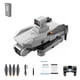 thumbnail image 1 of Cámara plegable DRONE DRONE 4K Resolución recargable Quadcopter 4 canales Control remoto a los niños Aviones ajustables Vuelo Gray 1pc Batería Inevent EL006203-04B, 1 of 7