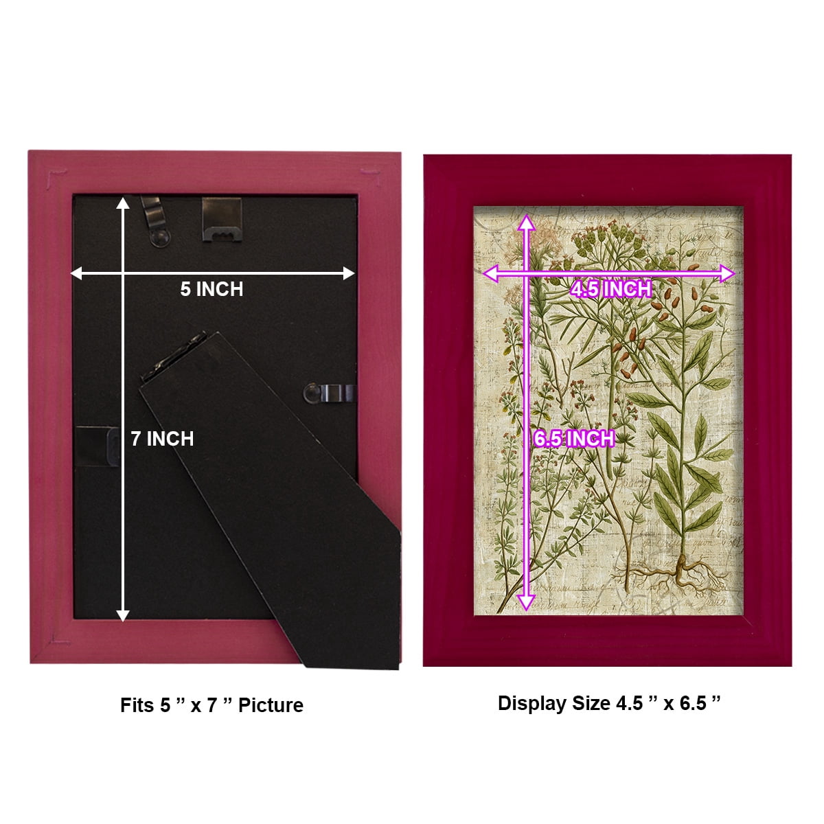 Garden Verses I -Framed Print w/glass-Cherry Red