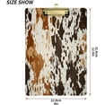 thumbnail image 3 of Coolnut Acrylic Clipboards with Low Profile Clip, A4 Standard Size 9" x 12.5" File Holder for Writing Drawing, Clip Boards for Doctors Offices, Cow Print Gifts, 3 of 7