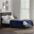 thumbnail image 6 of Rest Haven Fleece Blanket - King (108" x 90"), Navy, 6 of 7