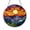 Acrylic 3.5 Inch, variant on Mountain Sunset Theme Fantasy Stained Glass Window Hanging, Decorative Scenic Nature Glass Suncatcher Art for Home Window Decor