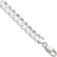 thumbnail image 1 of Sterling Silver 8mm Concave Beveled Curb Chain (9 X 8) Made In Italy qcbc200-9, 1 of 4