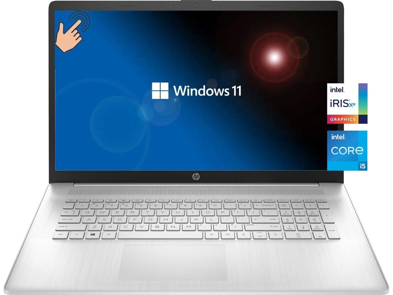 Newest HP Laptop Computer, HD Touchscreen, 11th Generation Intel i5-1155G7 Processor, 12GB RAM, 256GB PCIe SSD, Intel Iris Xe Graphics, Bluetooth, HDMI, Windows Home in Mode, Cefesfy -