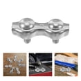thumbnail image 3 of Miangastore Steel Cable Connectors Rope Clamp 304 Stainless Steel Marine Double Head Design 12Pcs, 3 of 8