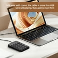 thumbnail image 4 of Corded 19 Key Corded Mechanical Numeric Keypad USB External Keyboard Notebook, 4 of 11