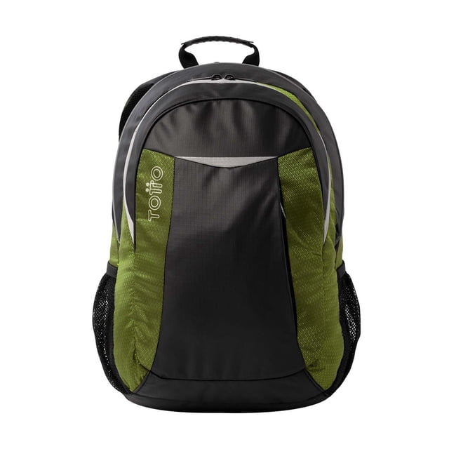 TOTTO Mochila Ergonómica Extra Grande Porta Laptop 15.4 con Bolsillo para Botella | Escuela - Oficin negro G