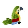 thumbnail image 1 of Electric Talking Parrot Plush Toy Speaking Record Waving Wings Toy (Green), 1 of 7