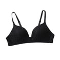 thumbnail image 5 of HAPIMO Women's 2Pc Thin Everyday Bra Lace Lifting Bra Comfy Underwear Push Up Wireless Brassiere Clearance Solid Color Trendy Lady Lingerie Black M, 5 of 7