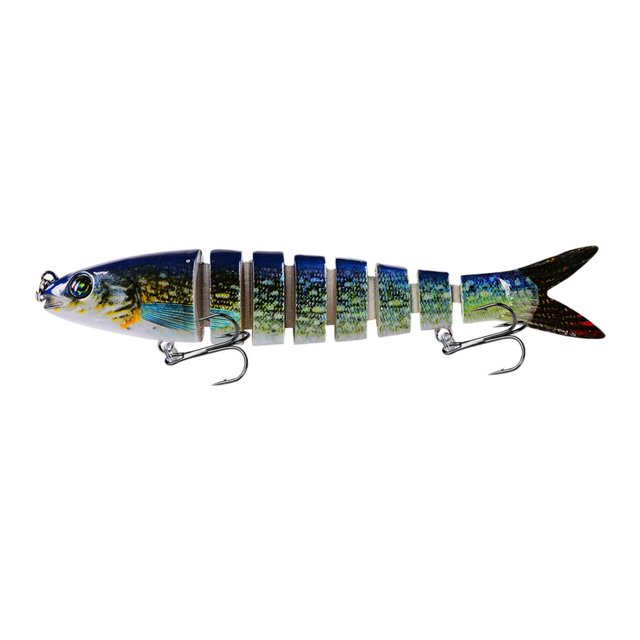 Señuelo de pesca articulado shamjiam 13,5 cm 19 g Verde
