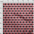 thumbnail image 2 of oneOone Polyester Lycra Pastel Pink Fabric Argyle Check Craft Projects Decor Fabric Printed By The Yard 56 Inch Wide, 2 of 4