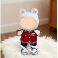 thumbnail image 5 of Conjunto de atuendo para muñeca de 17 cm: chaqueta de béisbol, pantalones de mezclilla y zapatos, 5 of 5