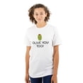 thumbnail image 3 of Olive You Love Pun Matching Couples Men's Graphic T Shirt Tees Brisco Brands M, 3 of 4