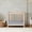 Washed Natural / White, variant on Babyletto Gelato 4-in-1 Convertible Mini Crib
