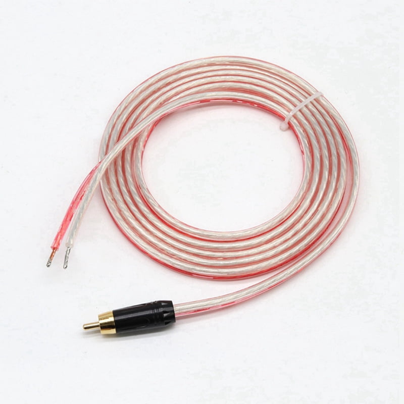 4X Replacement Repair Speaker Bare Wire Cable 5Ft with Plug to Stripped Ends