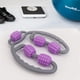 thumbnail image 3 of EeaseMX Masajeador de piernas multifunción para yoga, rodillo para relajar los músculos de las piernas, palo de masaje para piernas, pinza para fitness, rodillo de masaje (morado), 3 of 7