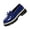 Blue, variant on Womens Platform Bow Loafers Fashion Patent Leather Comfort Round Toe Slip On Lug-Sole Chunky Heel Penny Loafers Daily Casual Business School,Black Size 36