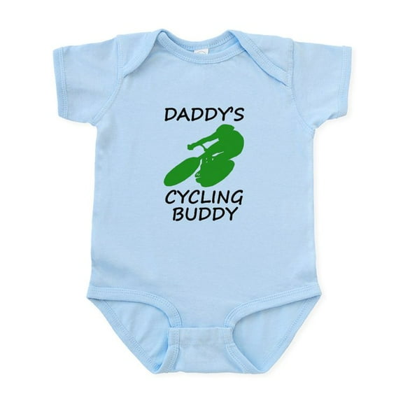 CafePress - Daddys Cycling Buddy Body Suit - Baby Light Bodysuit