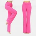 thumbnail image 7 of GZWYHT Sweatpants Women Yoga Pants Women Casual Spring And Summer Yoga PantsOutdoor Straight Leg Dance Pants Pants Women's Body Pants Flared Loose Pants Flare Pants Baggy Pants Hot Pink S, 7 of 7