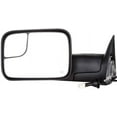 thumbnail image 5 of SCITOO Towing Mirror Tow Mirror Black Truck Mirror fit for 1998-2001 for Dodge for Ram 1500 1998-2002 for Dodge for Ram 2500 for Ram 3500 with PC LH Power Adjusted Heated No Turn Signal Light, 5 of 6