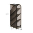 thumbnail image 4 of portalápices, organizador de papelería de escritorio, estante de almacenamiento multiusos para brochas de maquillaje, contenedor, soporte para oblicua gris Macarena Organizador de escritorio, 4 of 8