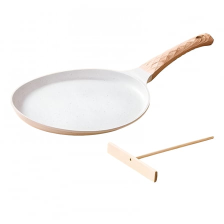 ACDANC Nonstick Crepe Pan Tortilla Maker Pan Portable Tawa Griddle Round Dosa Pan with Spreader for Kitchen Tool Cooktop 8inch