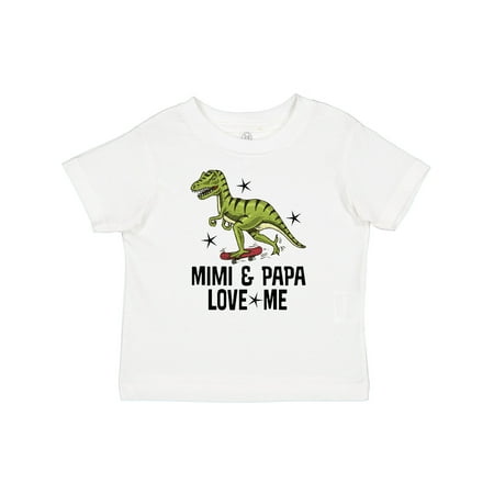 

Inktastic Mimi and Papa Love Me Grandchild Dinosaur Gift Baby Boy T-Shirt