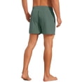 thumbnail image 3 of INSPIRE CHIC Men's Summer Elastic Waist Solid Board Shorts with Pockets 30 Olive Green, 3 of 4