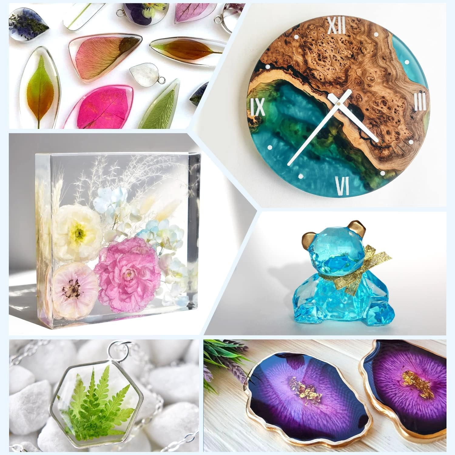 Epoxy Resin 1 Gallon Kit, Crystal Clear Epoxy Resin High Gloss, Easy Mix 1:1 Bubbles Free Art Resin for Coating and Casting, Countertop, Table Top, River Tables, Jewelry, Craft DIY, Molds
