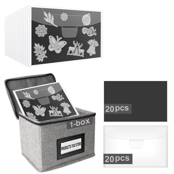 Kit de almacenamiento con láminas magnéticas KKJCXY de 40 piezas con caja