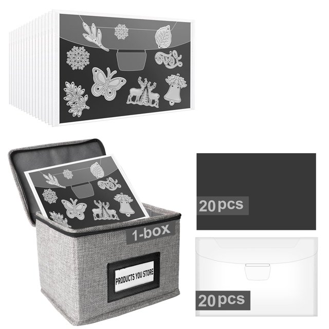 Kit de almacenamiento con láminas magnéticas KKJCXY de 40 piezas con caja