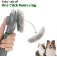 thumbnail image 2 of Dog Brush Cat Brush, Self Cleaning Dog Brush for Grooming, Dog and Cat Comb with Handle for Short/Long Hair, Pet Brush with Self Cleaning Button to Re, 2 of 5
