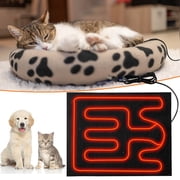 Barhoo Usb Pet Heating Pad Reptile Warming Mat Leather Climbing Pad Temperature Adjustable Small Animal Insulation Pad for Tortoise Lizard 1* Heating Element