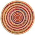 thumbnail image 4 of SAFAVIEH Natural Fiber NFB301U Pink / Natural Rug, 4 of 4