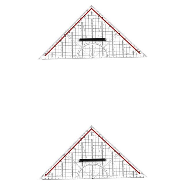 Moyic Multifunction Triangular Ruler Scribing Rulers degree 45/90 Tools 2piezas Tipo 1