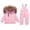 Pink, variant on vdgthytj Little Kids 2 Piece Snowsuits Full Zip Long Sleeve Hooded Snow Jacket Bib Snow Pants Boys Girls Outdoor Ski Outfits(1-2 Years,Pink)