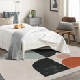thumbnail image 3 of Minimalist Geometric Area Rugs, Geometric Tribal Rugs 4x6 Living Room, Carpet Soft Non Slip Washable, Abstract Carpets for Bedroom, with Non Slip Backing Washable Fluffy Super Soft Indoor Rugs, 3 of 7