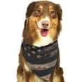 thumbnail image 6 of Naloa American Flag with Desert Camouflage Dog Bandanas 1PC Washable Triangle Dog Scarfs Premium Durable Fabric, for Small Medium Large Dogs and Cats, 6 of 6