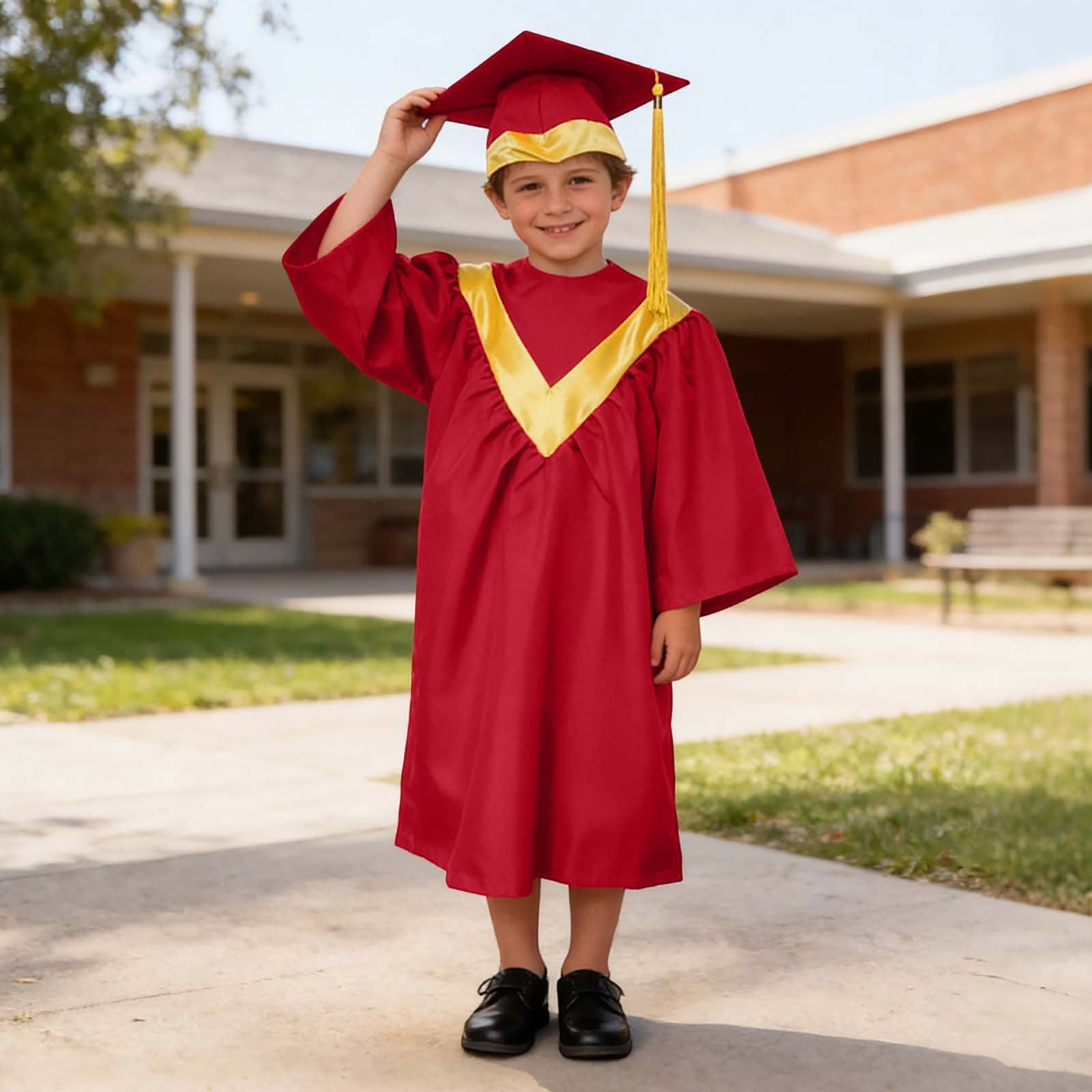Boys Girls Kindergarten Graduation Gown Graduation Dress Performance Dress 5 12 Years Clothes