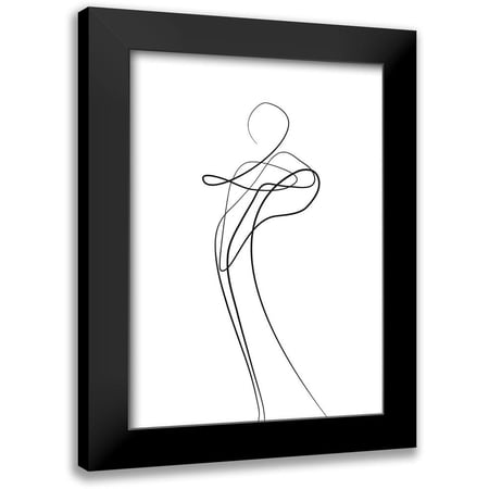 Design Fabrikken 11x14 Black Modern Framed Museum Art Print Titled - Shape of You 1