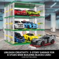 thumbnail image 2 of Building Block Garage NEWABWN Creative, 130 piezas, 8 tachuelas, 2 of 6