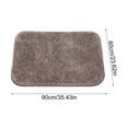 thumbnail image 2 of Soft Plush Shaggy Bath Mat, Thick Non-Slip Microfiber Floor Mat with Rubber Back, Quick Dry Bathroom Rug, Brown, 2 of 2