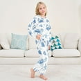 thumbnail image 6 of Fluffy Pajamas Set Fuzzy Winter Warm Pj Sets Pullover Tops and Long Pants Marine Organisms X-Large, 6 of 8