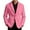 Pink, variant on Fgnfyis Suit Jacket for Men Corduroy Solid Color Casual Jacket for Business Holiday Party and Formal Events with Classic Notch Lapel Jackets for Men Sky Blue S
