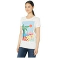 thumbnail image 3 of Cotton Tropical Graphic Crew T-Shirt White Marshmallow S, 3 of 3